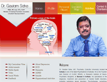 Tablet Screenshot of drgautamsaha.com